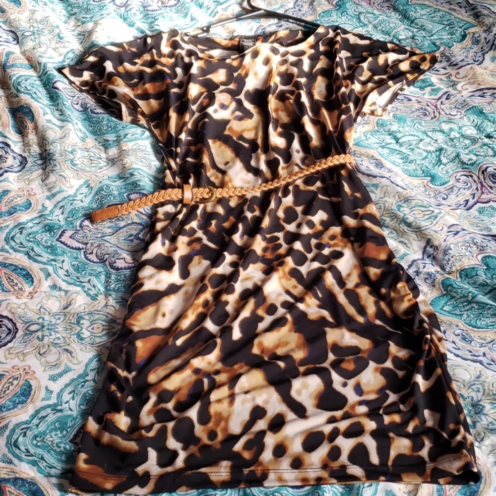 Animal print dress